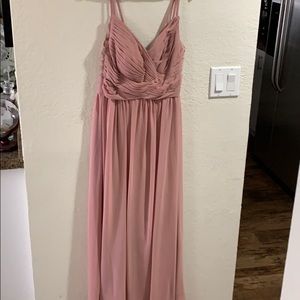 Azazie dusty rose dress
